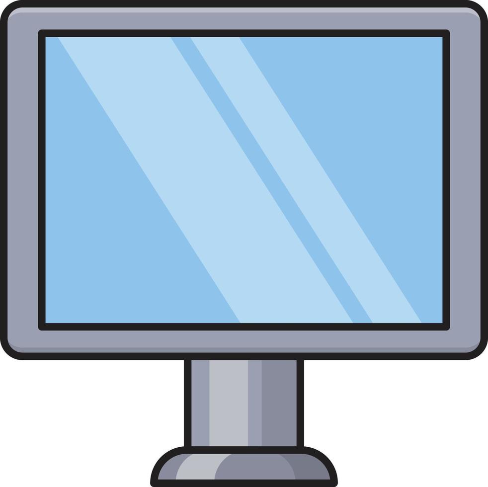 ilustración vectorial lcd en un fondo. símbolos de calidad premium. iconos vectoriales para concepto y diseño gráfico. vector