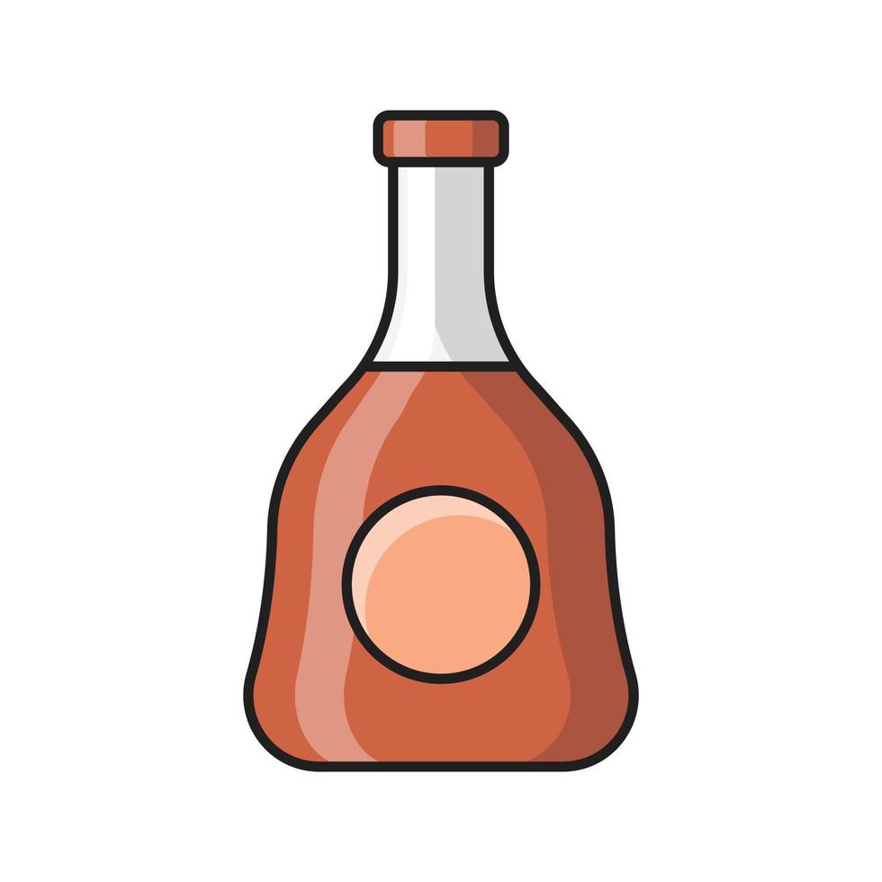 ilustración de vector de vino en un fondo. símbolos de calidad premium. iconos vectoriales para concepto y diseño gráfico.