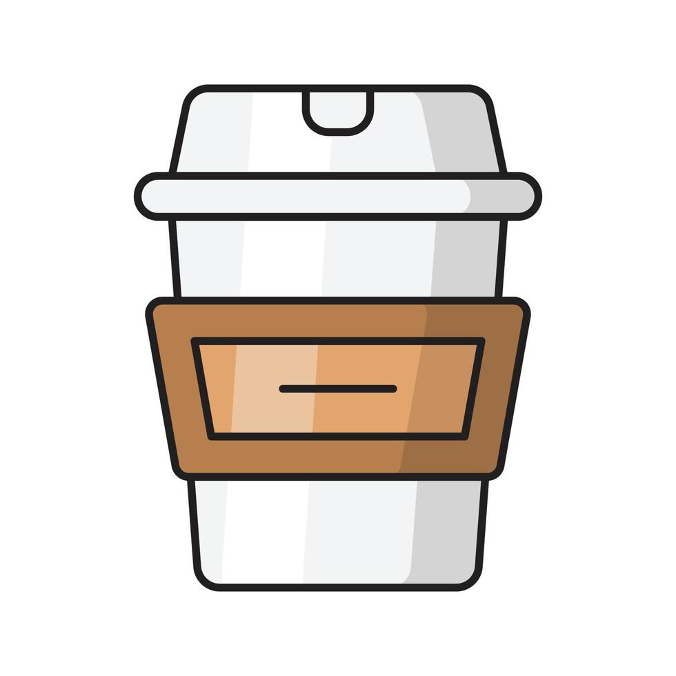 paper cup vector illustration on a background.Premium quality symbols.vector icons for concept and graphic design.