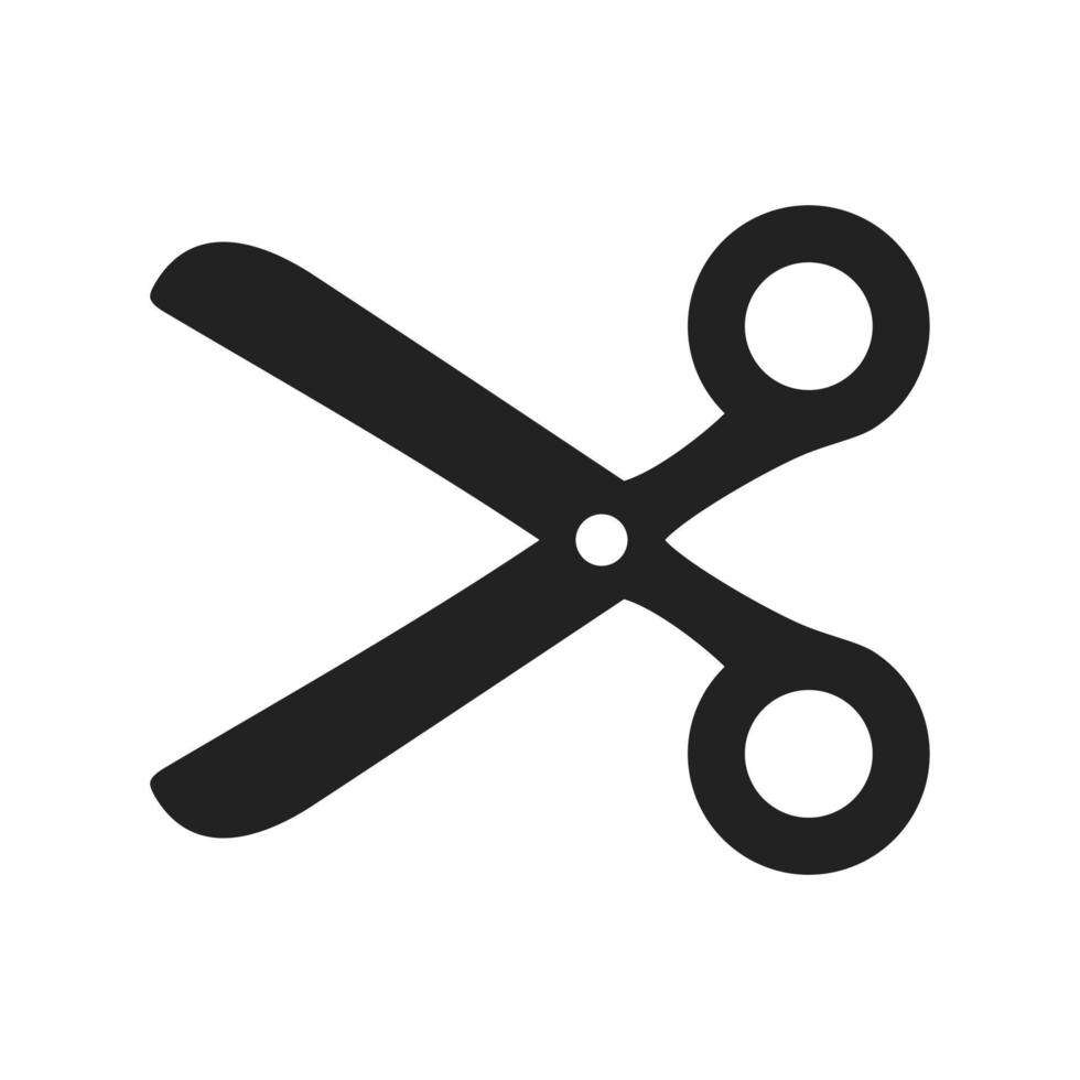 Scissors flat style icon vector