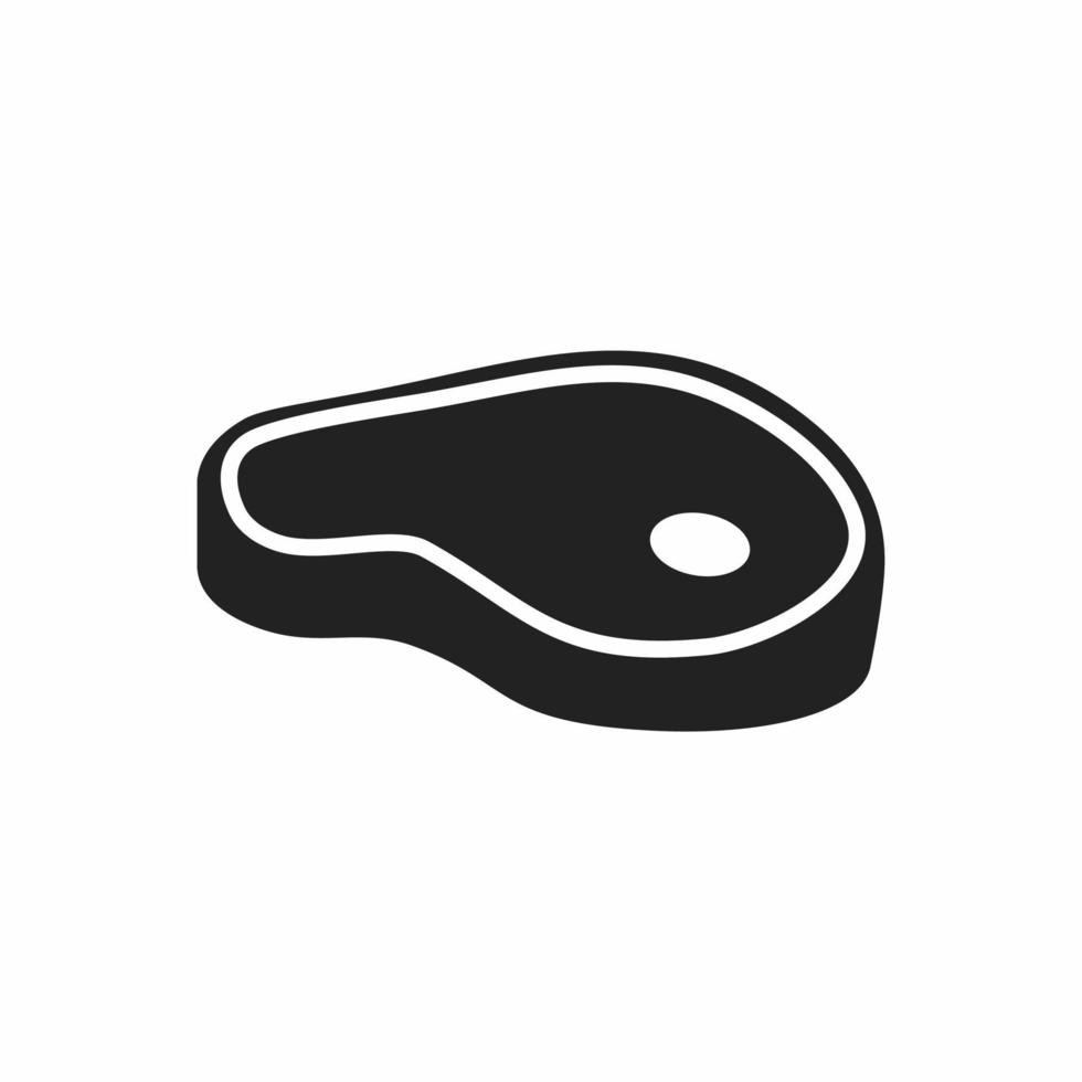 meat flat icon vector