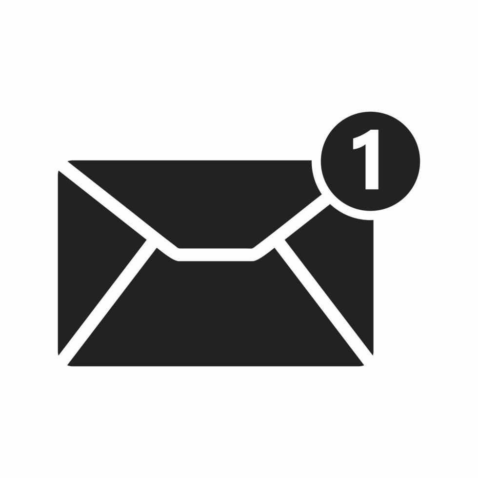 Notification Message flat icon vector