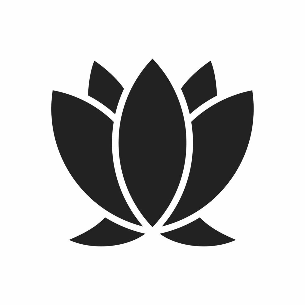 lotus flat icon vector