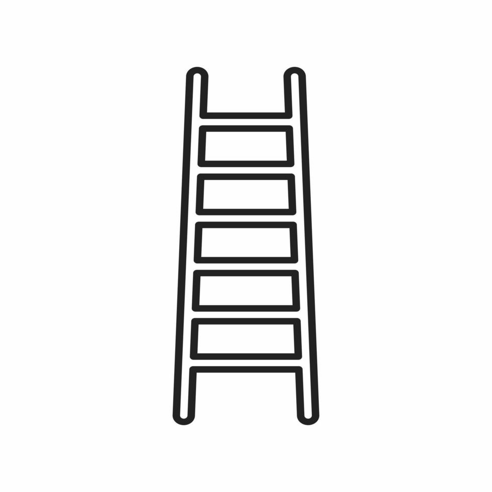 ladder outline icon vector