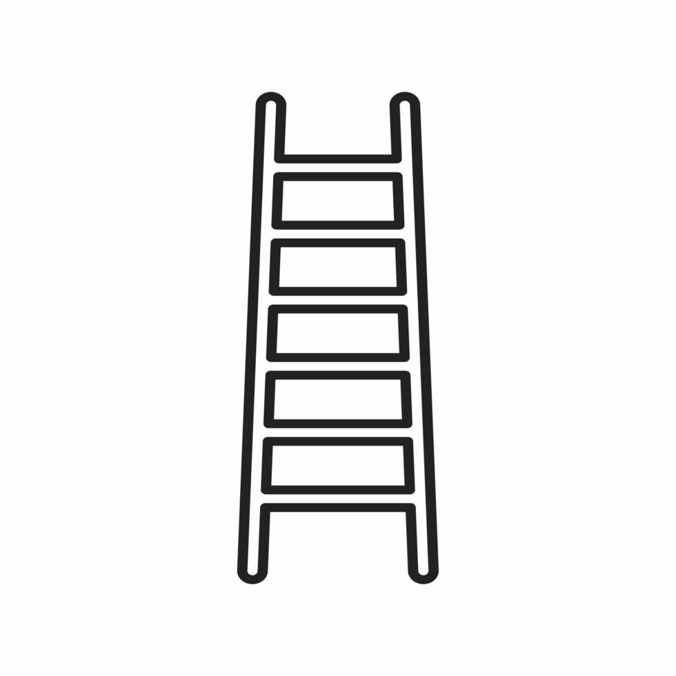 ladder outline icon vector