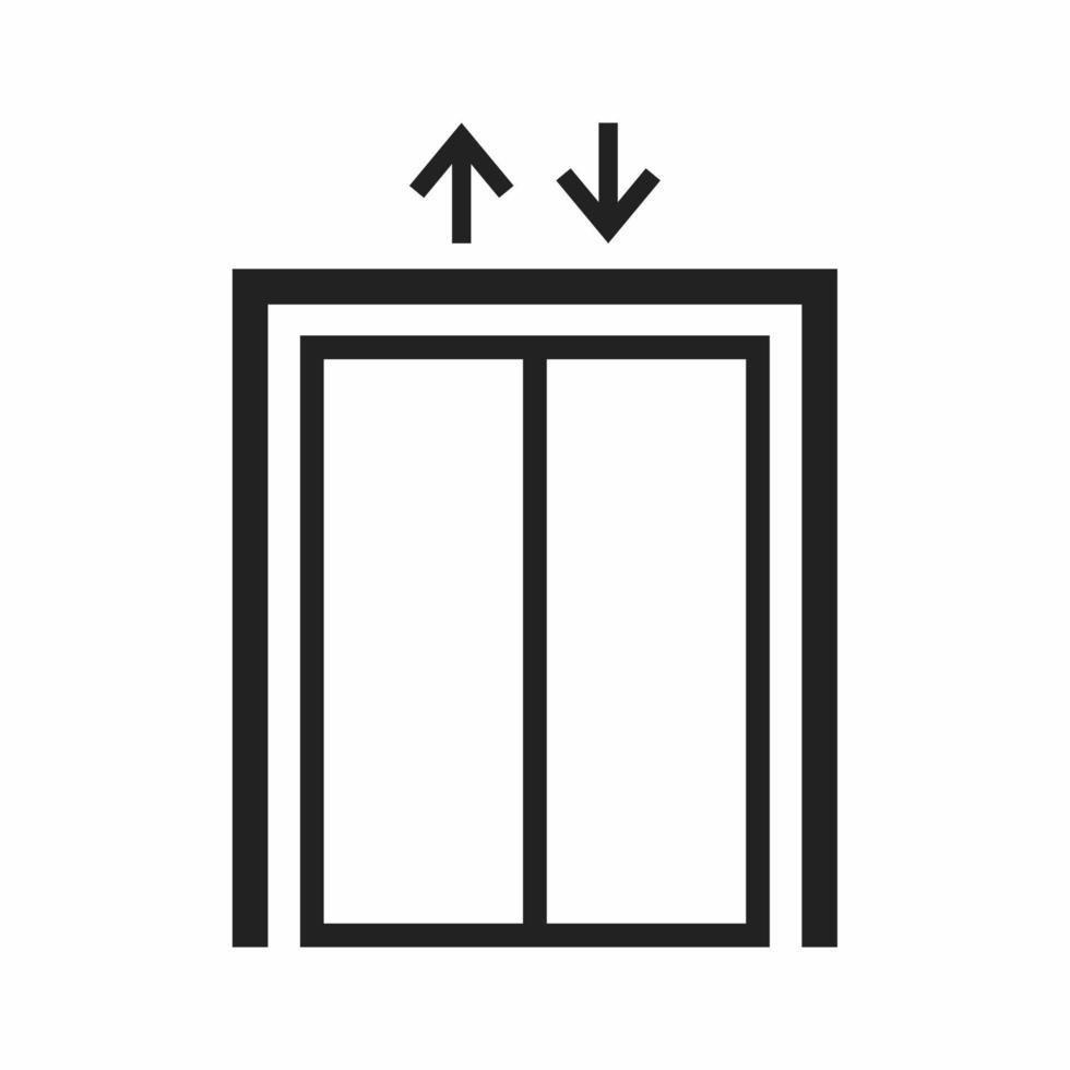 lift outline icon vector