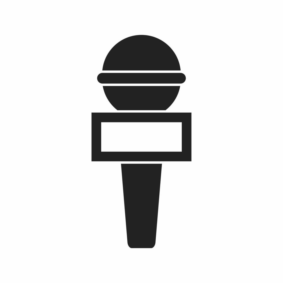 Microphone flat icon vector