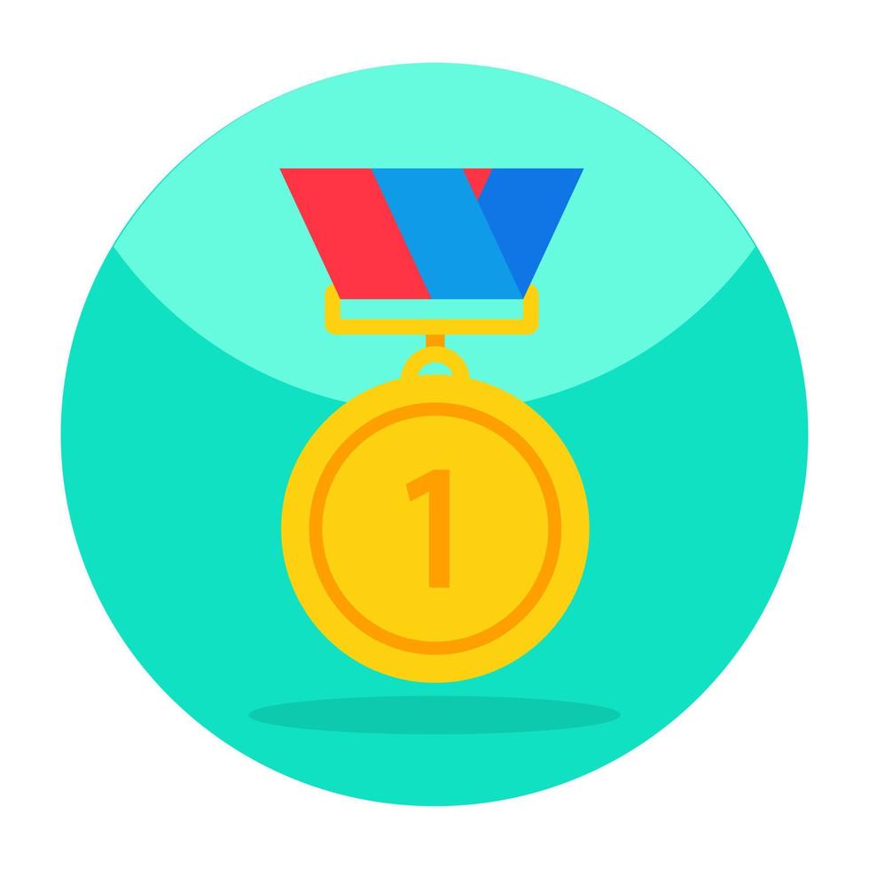 Flat design icon of army badge vector