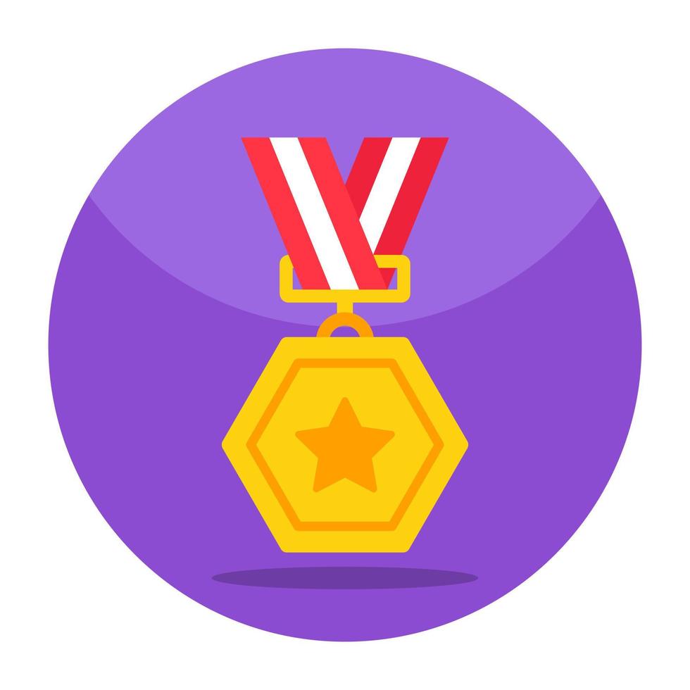 Modern design icon of star medal vector