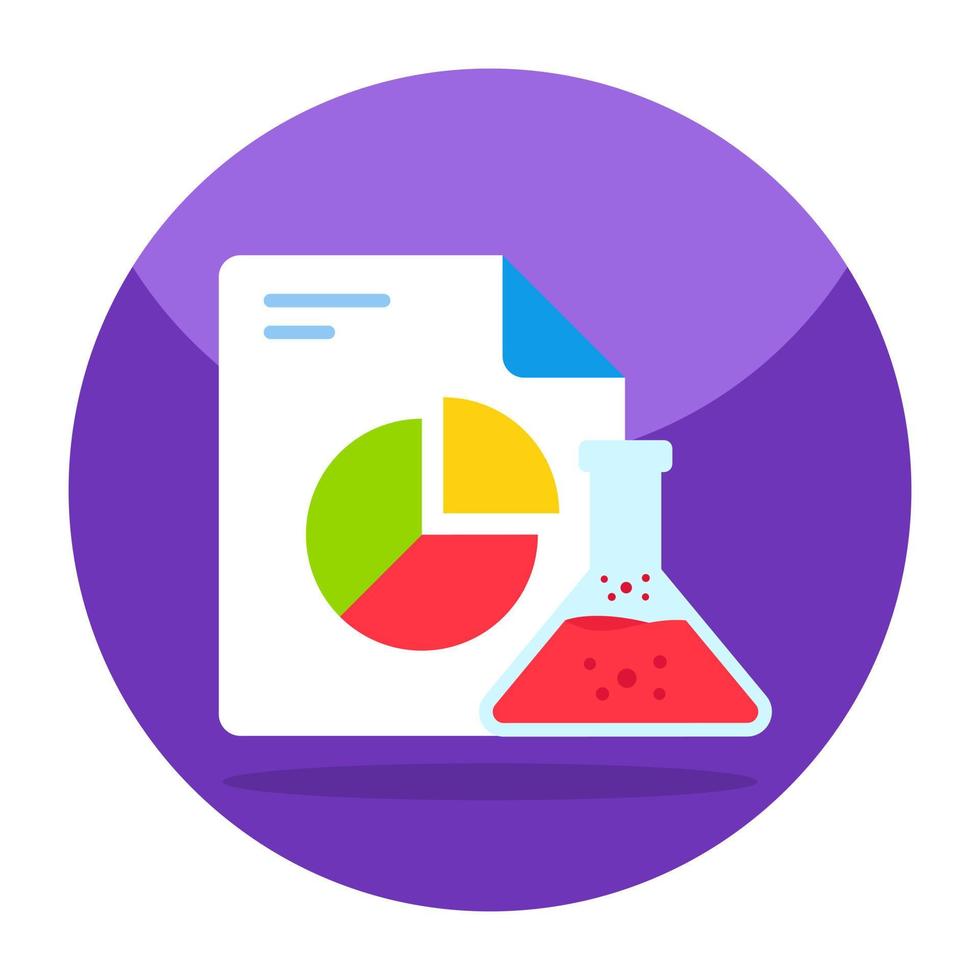 Colored design icon of business chemistry vector