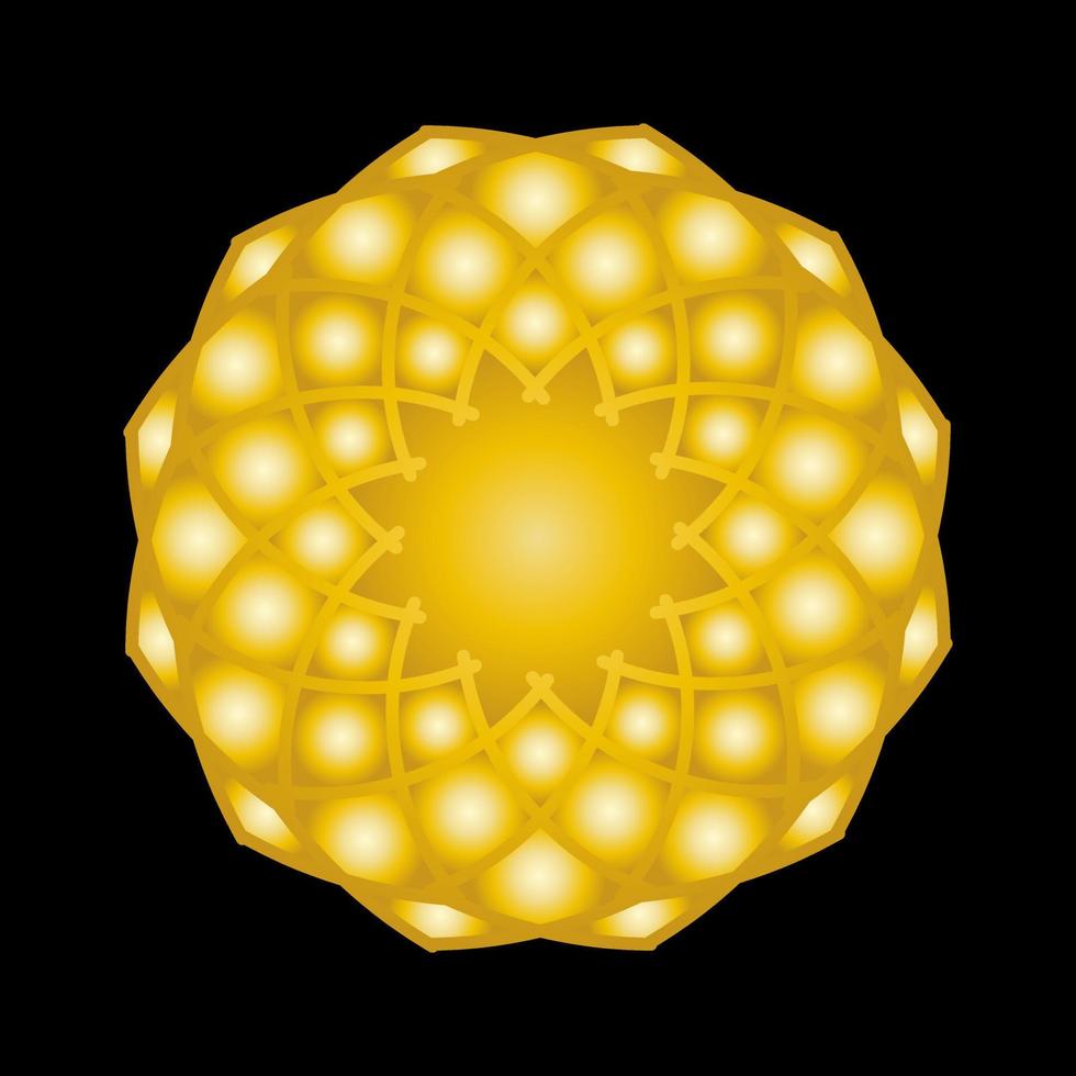 mandala design with abstract shape vector