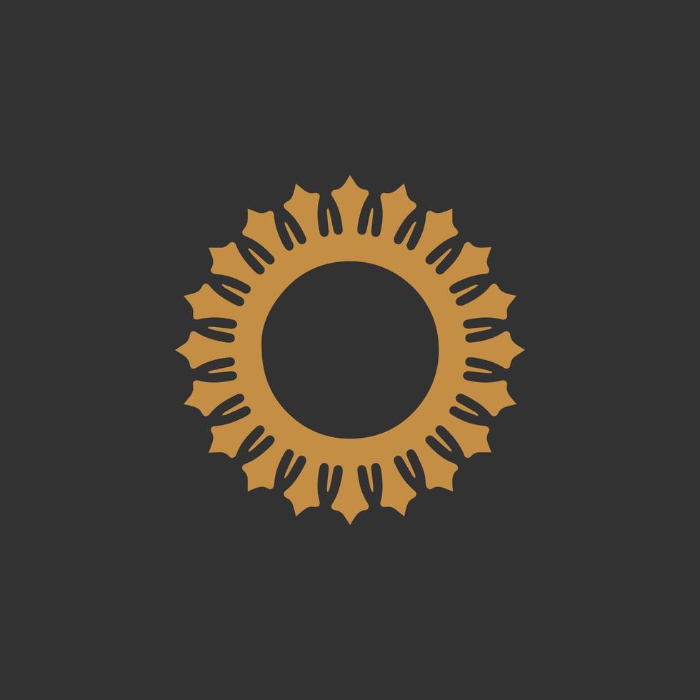 mandala design with abstract shape vector