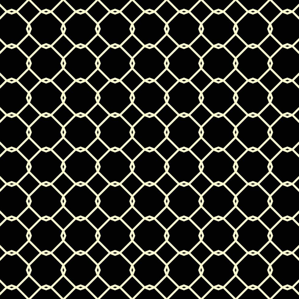 repeated plait quadrangles on black pattern vector design