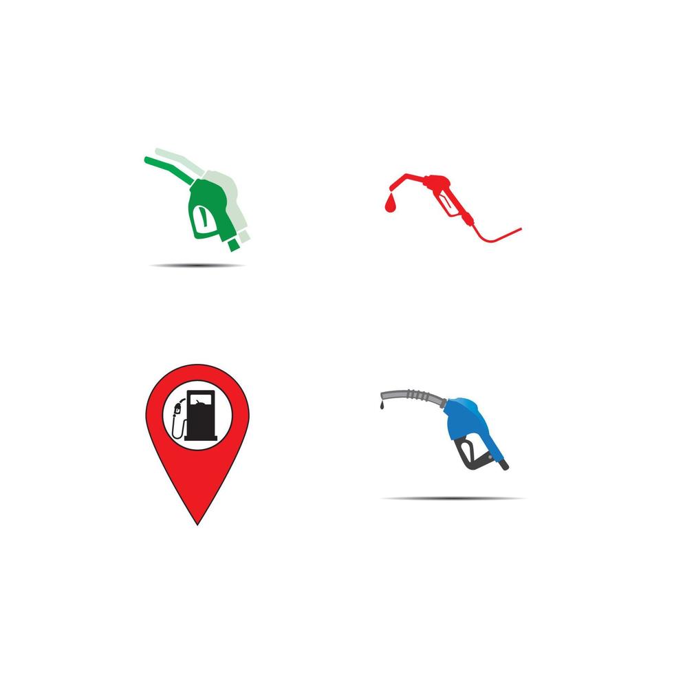 Gasoline pump nozzle sign.Gas station icon. Flat design vector