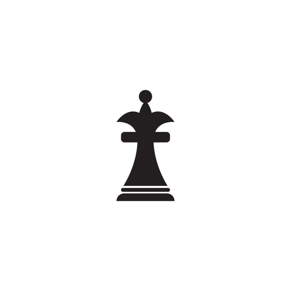 vector chess piece set for logo design. pawn, rook, knight, bishop, king and queen illustration