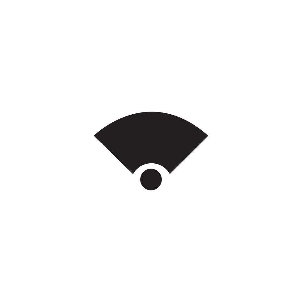 Wifi wireless internet signal or isp hotspot connection flat icon vector