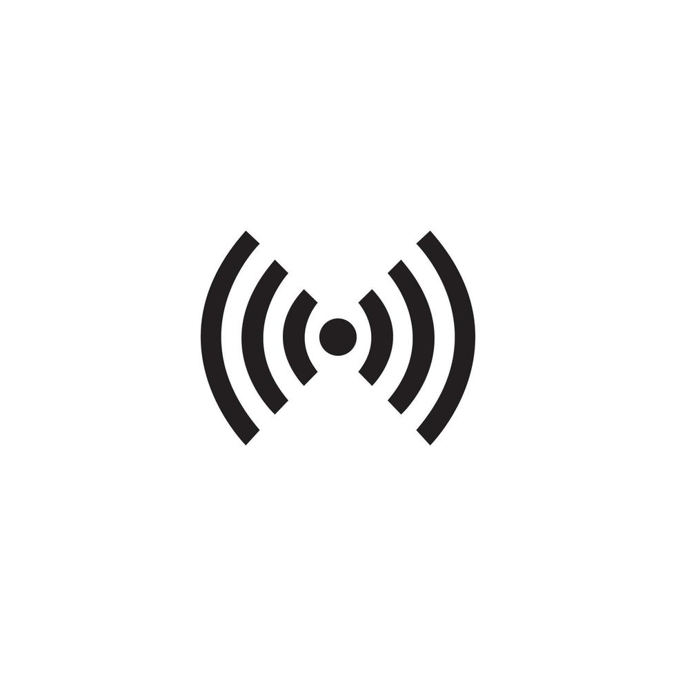 Wifi wireless internet signal or isp hotspot connection flat icon vector