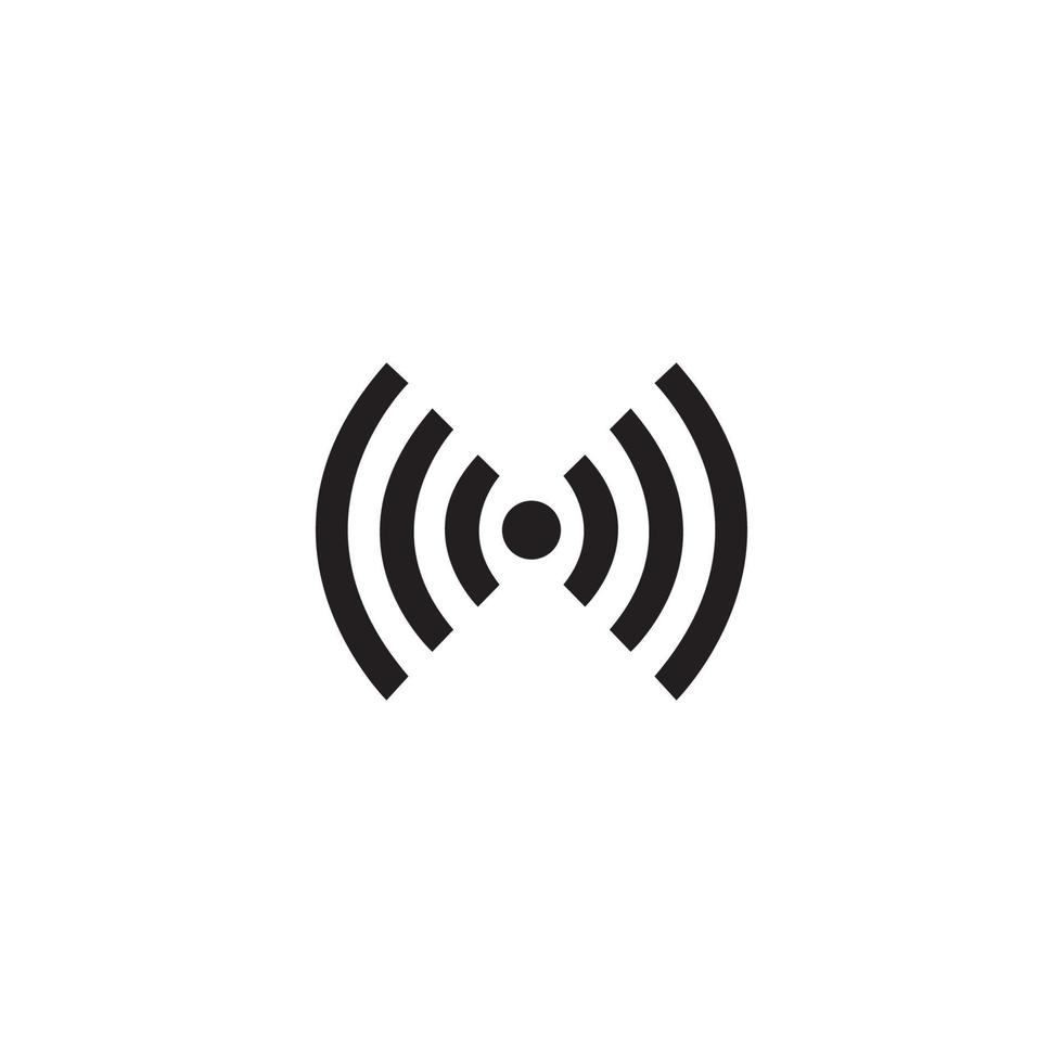 Wifi wireless internet signal or isp hotspot connection flat icon vector