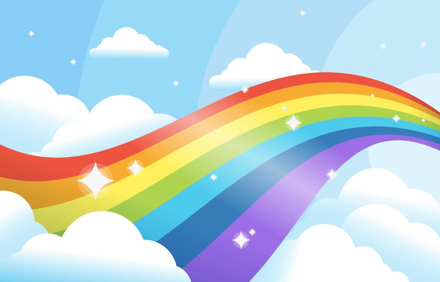 fondo de arco iris de colores vector