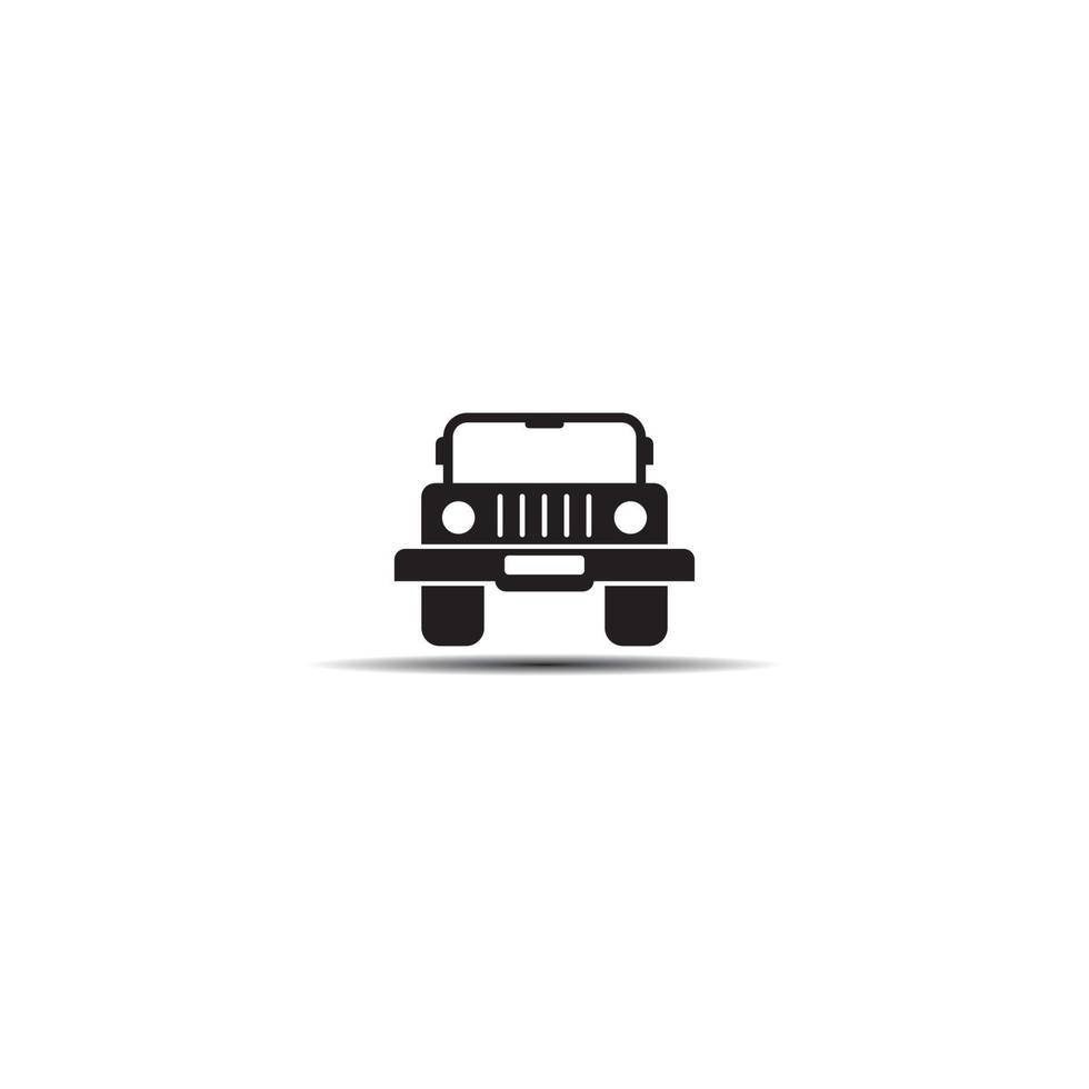 Ilustración de icono de vector de logotipo de coche