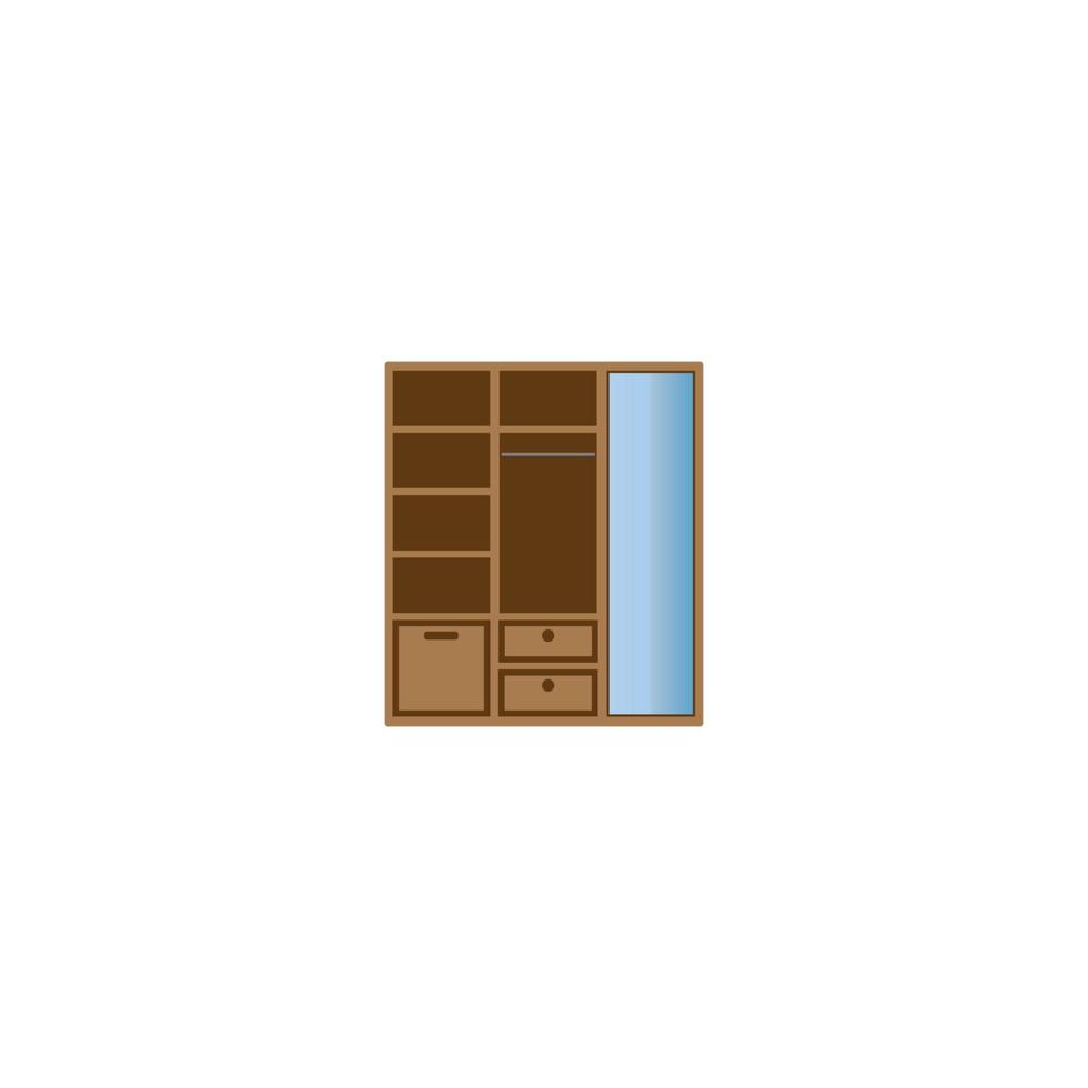 Wardrobe icon logo, vector design i