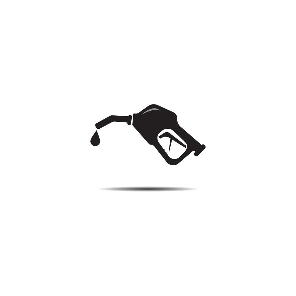 Gasoline pump nozzle sign.Gas station icon. Flat design vector