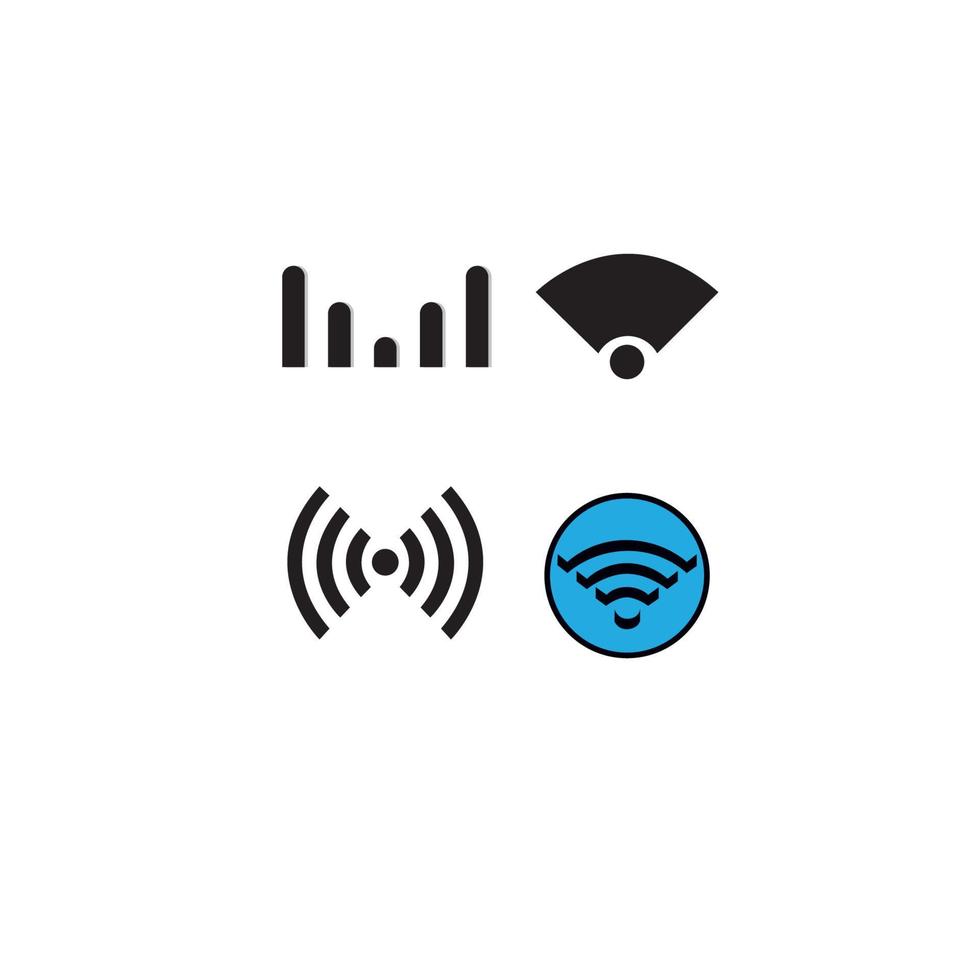 Wifi wireless internet signal or isp hotspot connection flat icon vector