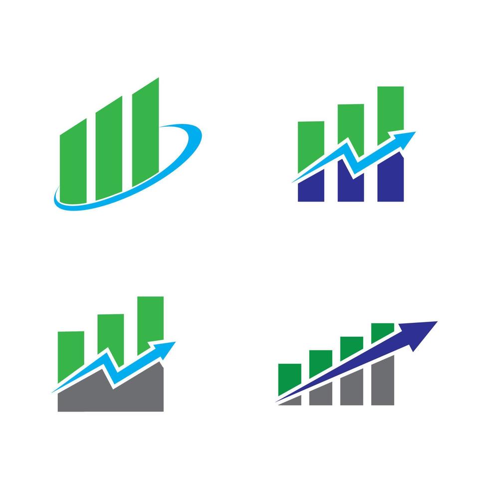 logotipo de finanzas simples vector