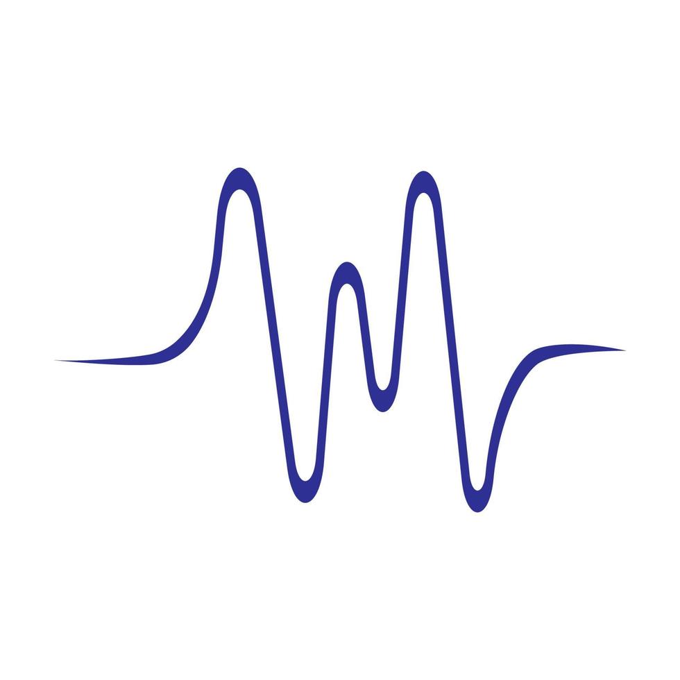 sound wave music logo vector