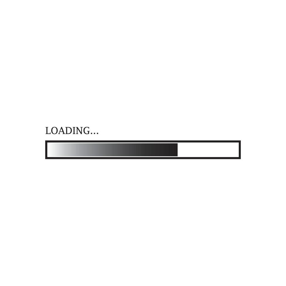 trendy loading logo vector