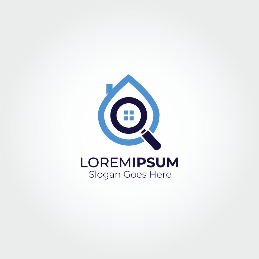 logo find home design template vector