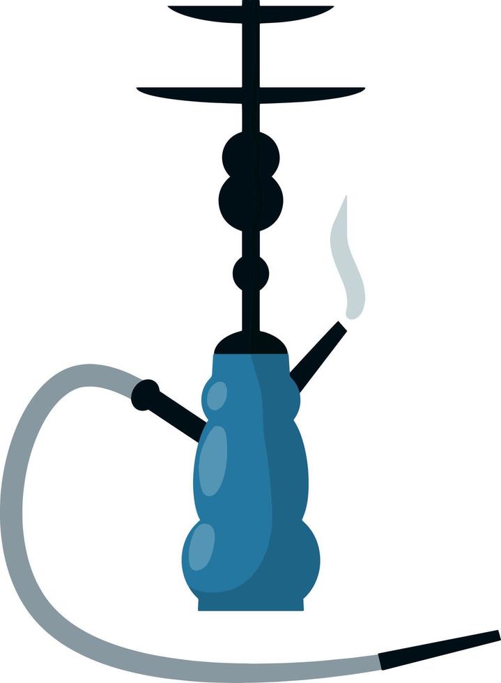 Hookahs Flasks. Smoking device. Bad middle Eastern habit. Rest and relaxation. Cartoon flat illustration. Shisha bar element vector