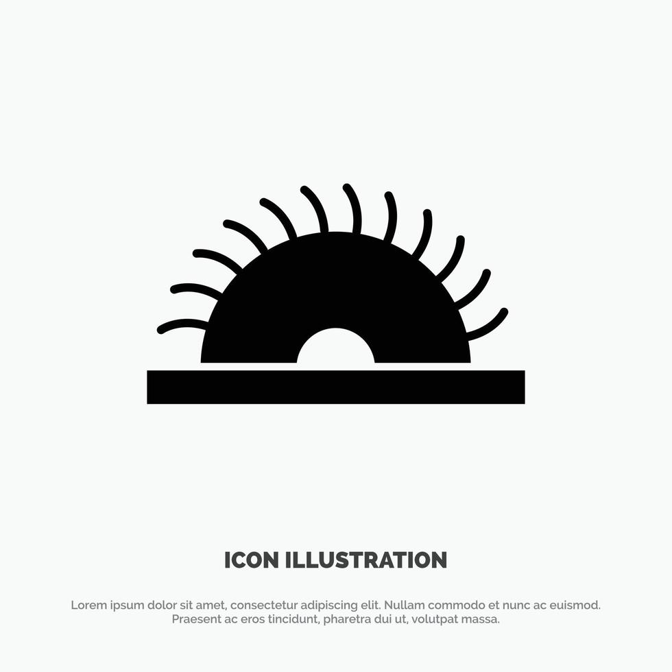 Construction Saw Tool Utensils solid Glyph Icon vector