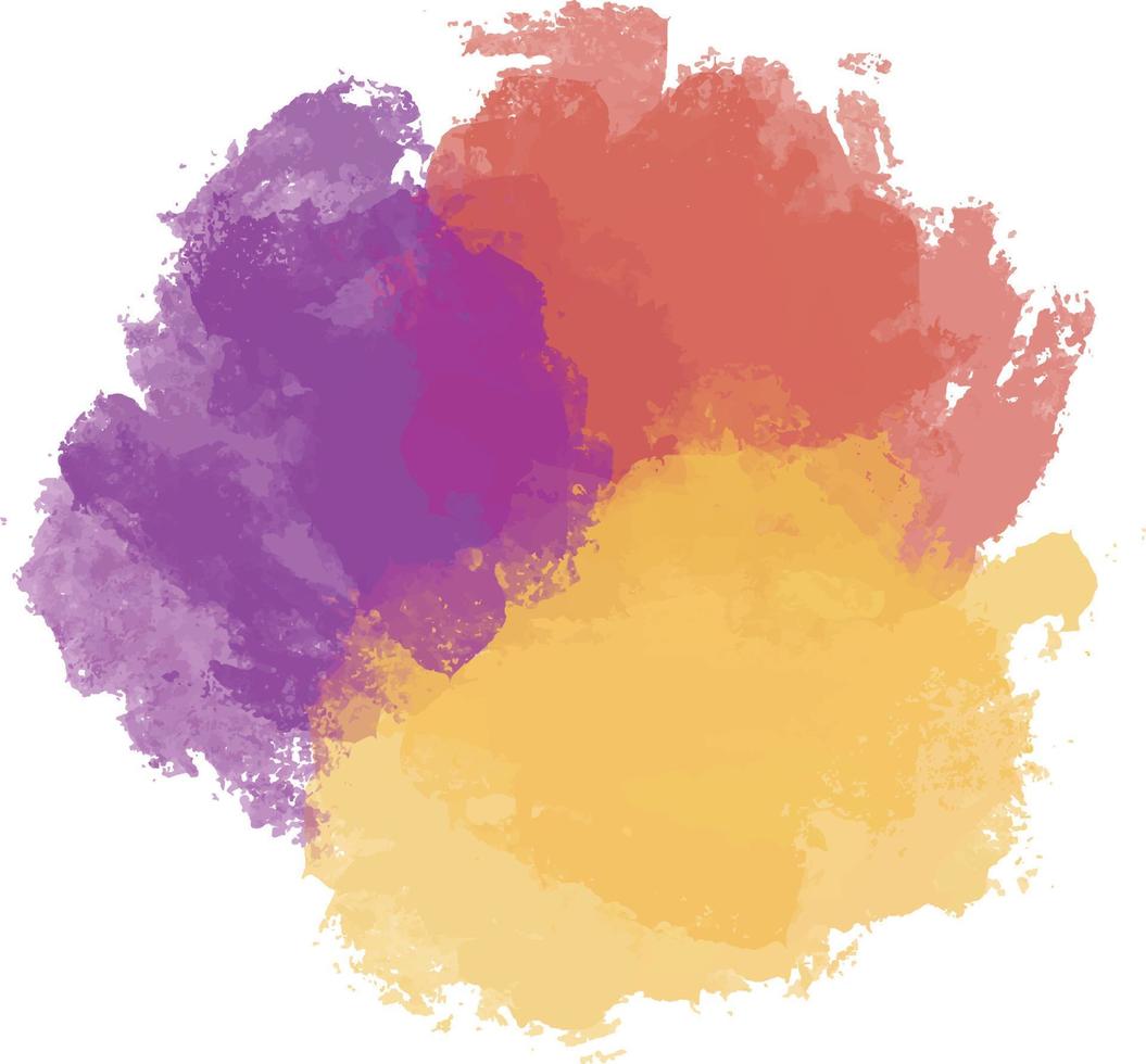 Watercolor brush , Splash, Stain. vector