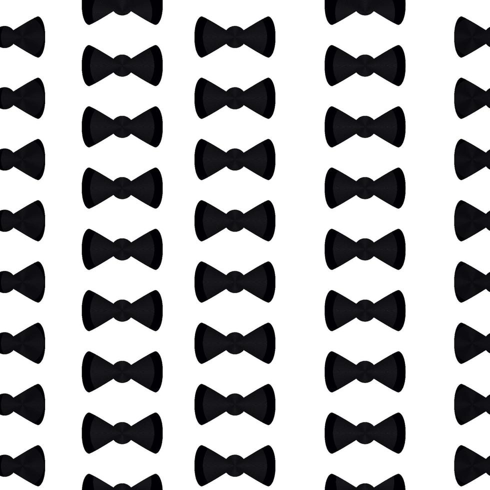 Vector cute hipster black bow tie seamless pattern background. Great for baby shower design, wallpaper, wrap, cover, web template. Gentleman package design. Men accessory
