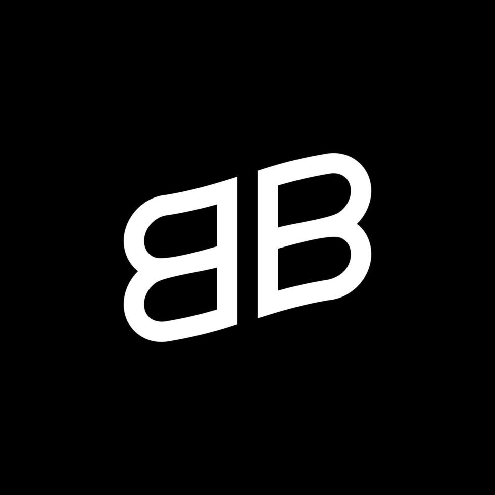 Modern initial BB logo letter simple and creative design concept vector