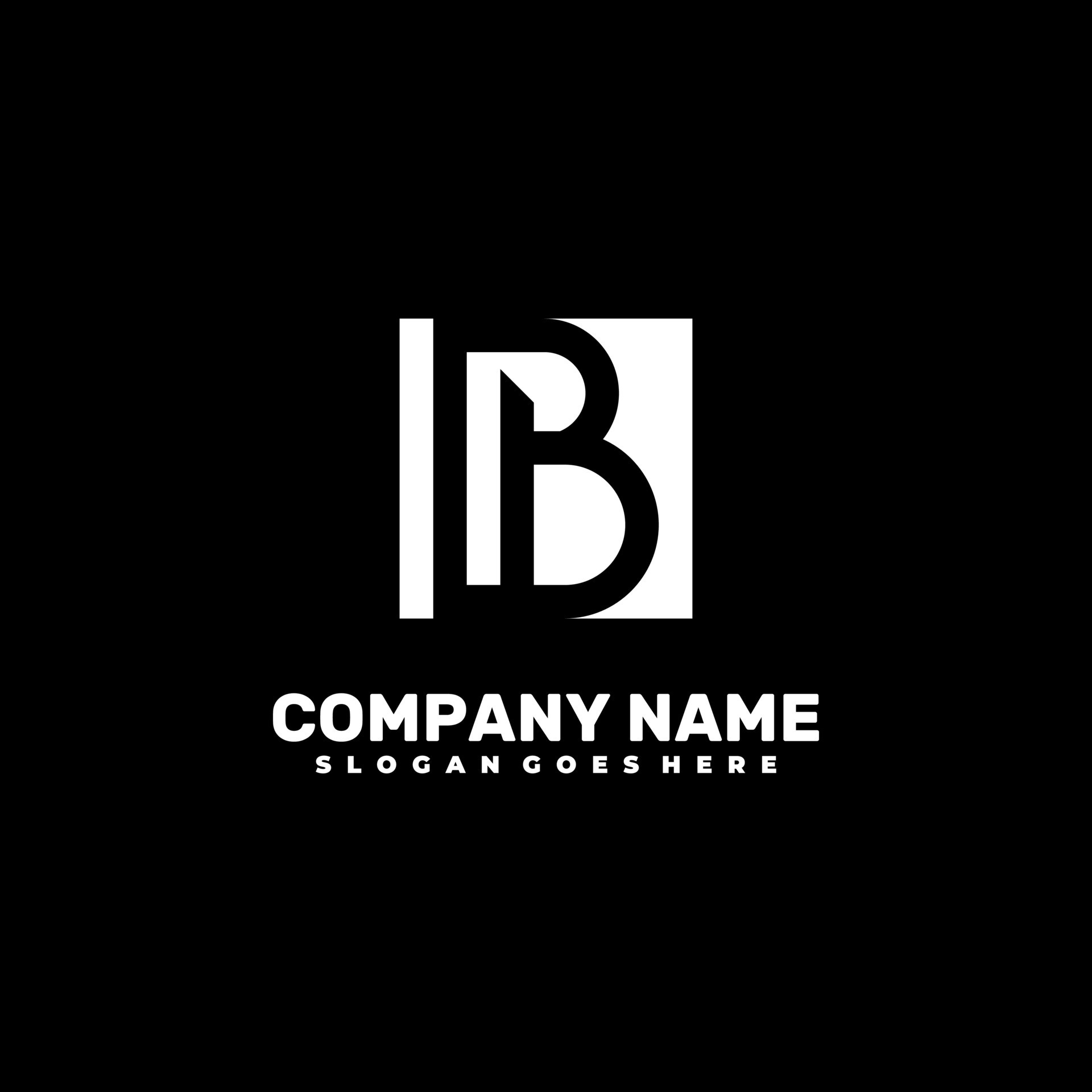 Modern initial BB logo letter simple and creative design concept ...