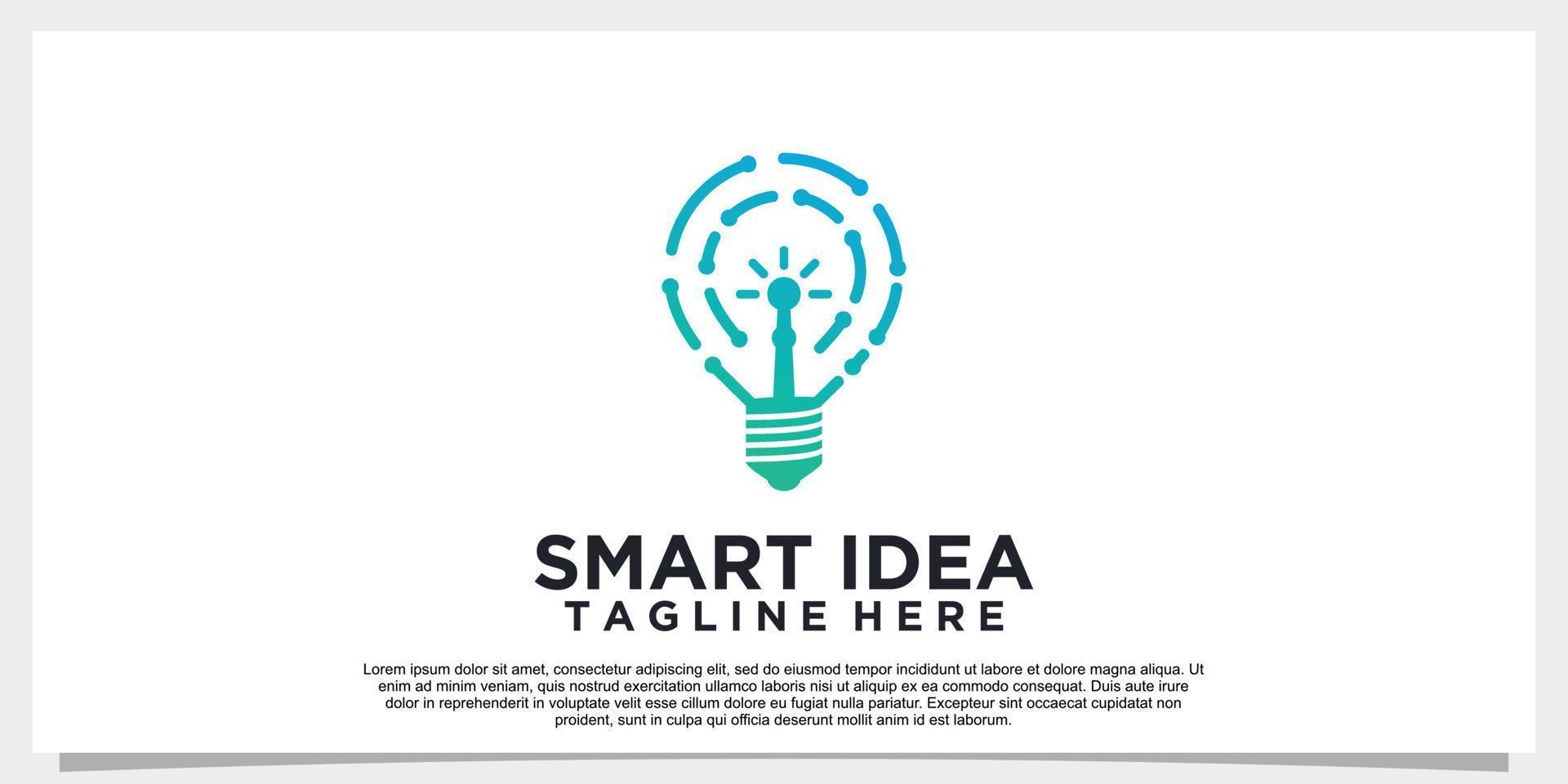 Smart idea logo design simple concept Premium Vector Part 4