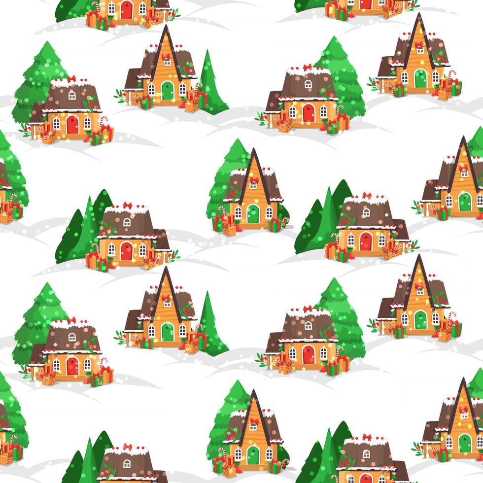 Merry Christmas pattern vector