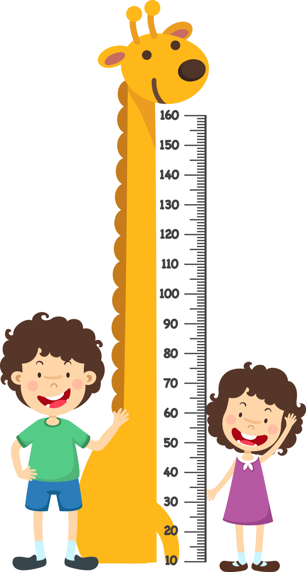 Meter wall giraffe with girl 13452444 PNG