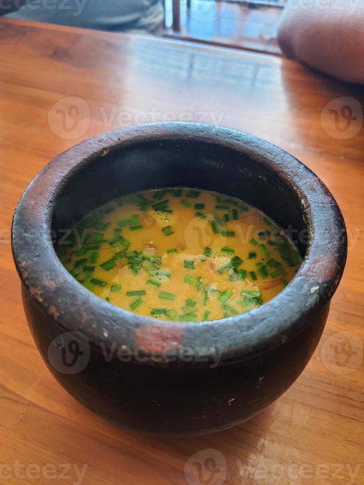 Empal gentong is a typical food of the people of Cirebon, West Java. photo