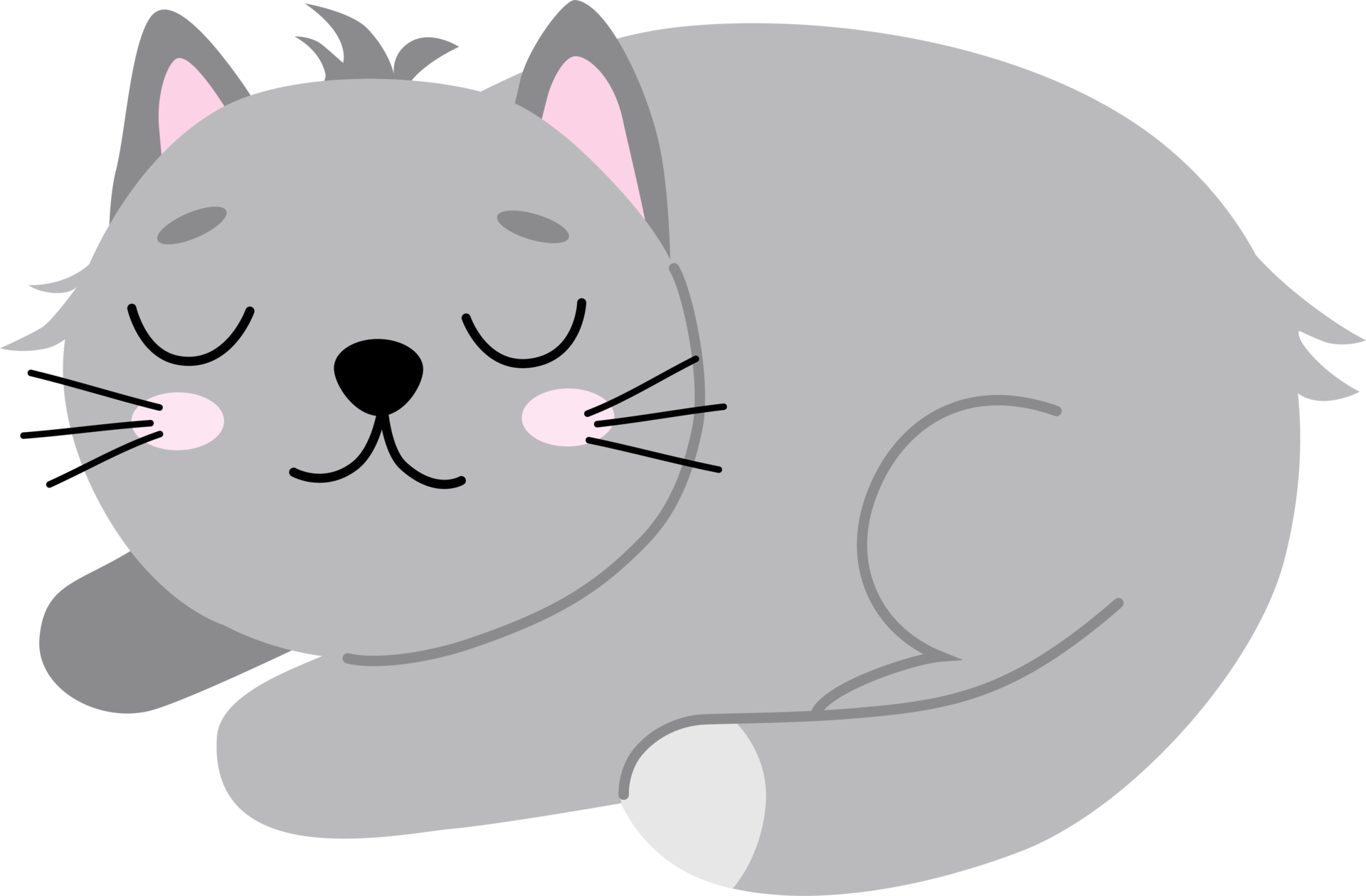 Desenho Animado Clipart De Gato Cinza Desenhado à Mão PNG , Cinzento, Desenho  Animado, Pintado à Mão Imagem PNG e PSD Para Download Gratuito