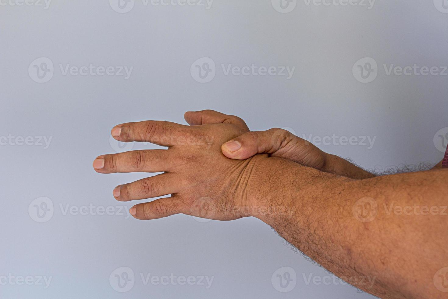 Hands gesture health care and medical concept pain numbness or weakness photo