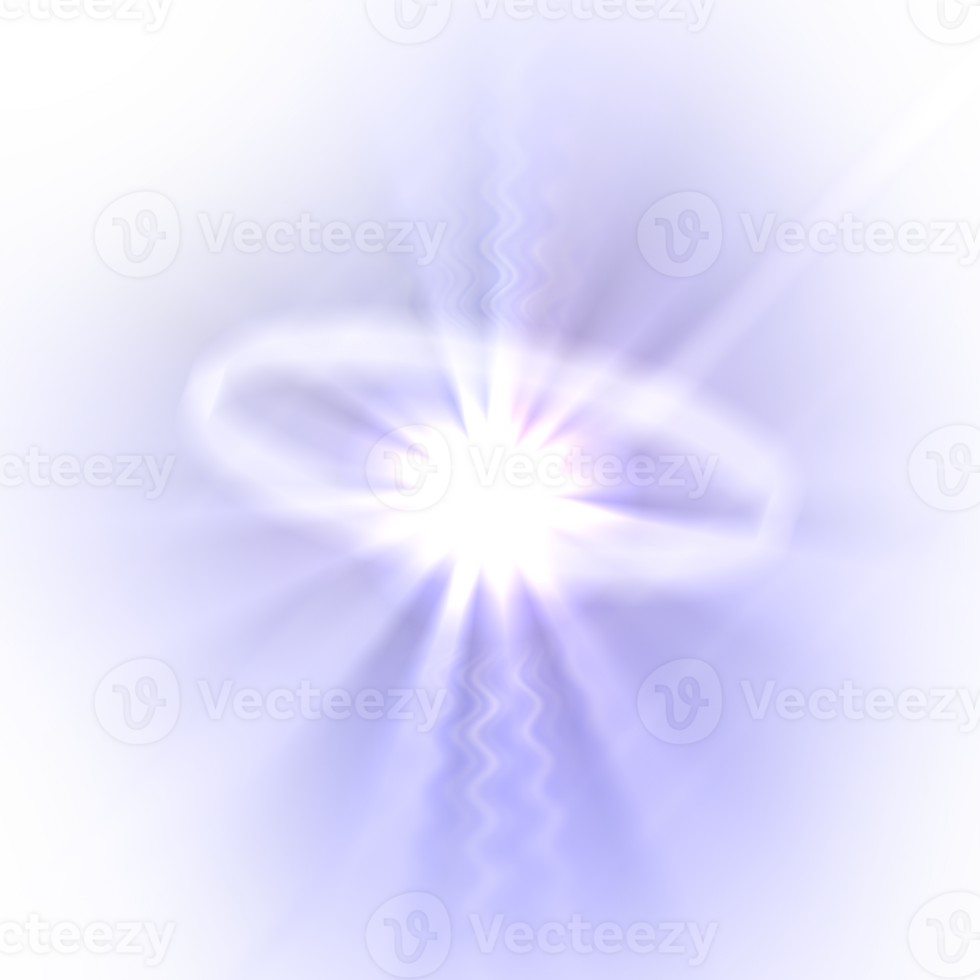 Light rays shine flash sun star effect png