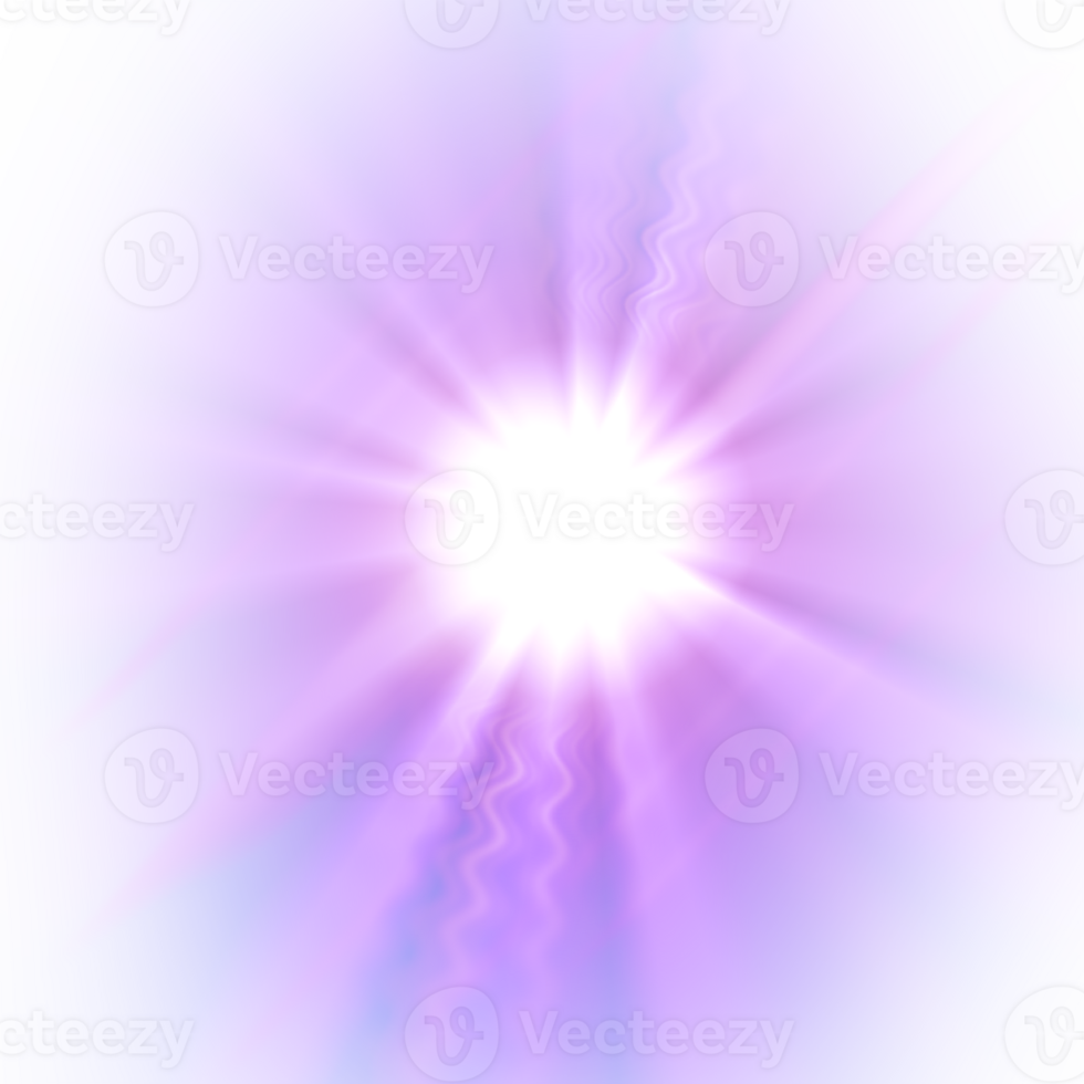 Light rays shine flash sun star effect png