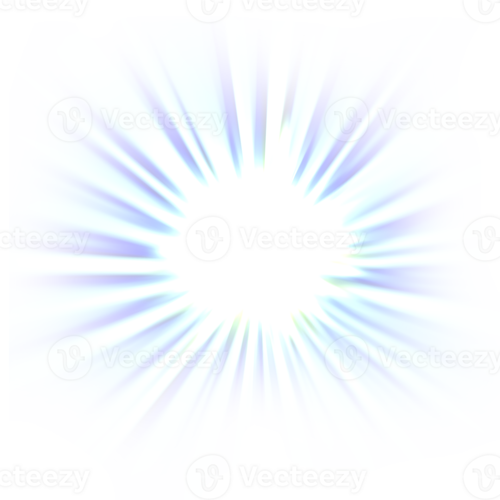 efecto de luz de destello de lente de luz solar png