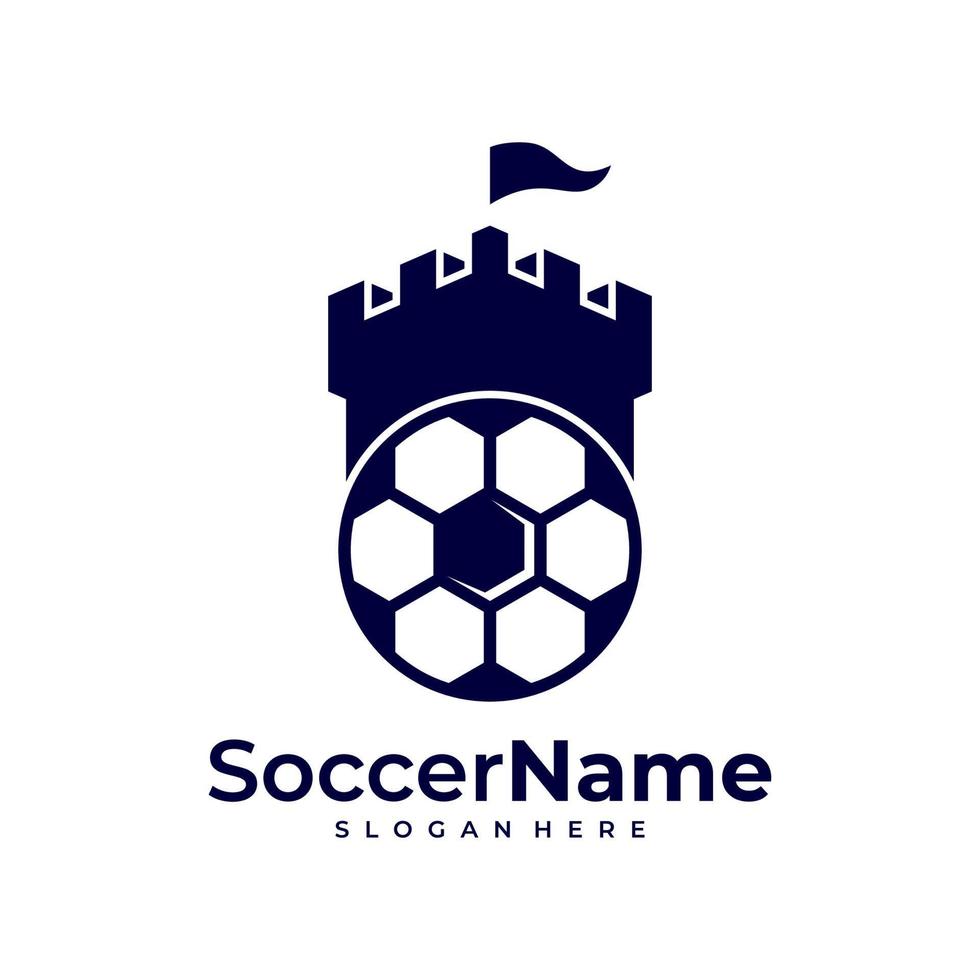 Castile Soccer logo template, Football Castile logo design vector