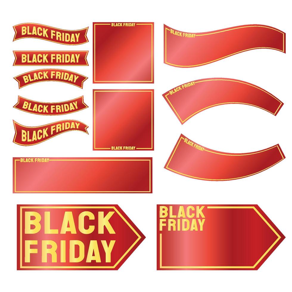 The Black Friday label for promotion or sale concept vector