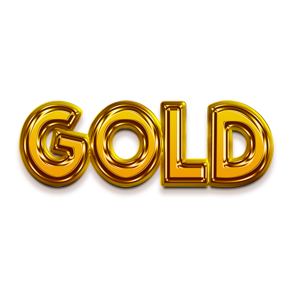 Gold Style Font Design png