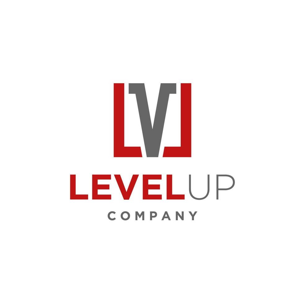 Monogram Initial Letter LVL Logo Vector Design for branding company. Logo can be used for icon, brand, identity, monogram and business company